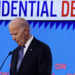 Biden on Debate stage - walking